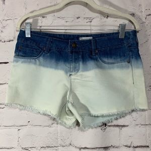 Jean Shorts Denim Forever 21 Ombré Bleached Denim